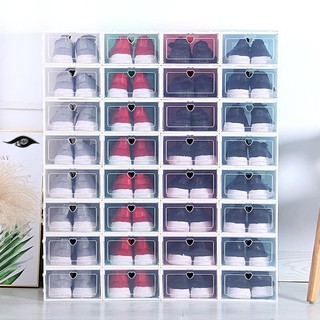 Combo 20 Tủ Giày Hộp Đựng Giày Nắp Nhựa Trong Suốt Decor Phòng Khách Size Lớn