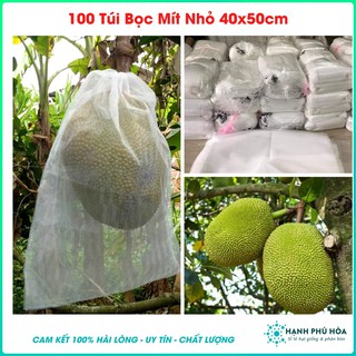 100 Túi Vải Lưới Bọc Mít 40x45cm Siêu Bền -Chống Ruồi, Chim, Côn Trùng Hút Chích, Chịu Nắng Mưa Quanh Năm