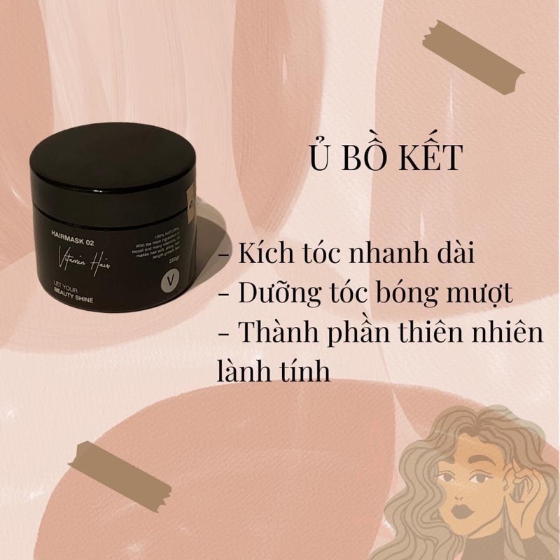 Combo dưỡng ngăn rụng, kích mọc, dưỡng bóng VyvyHaircare