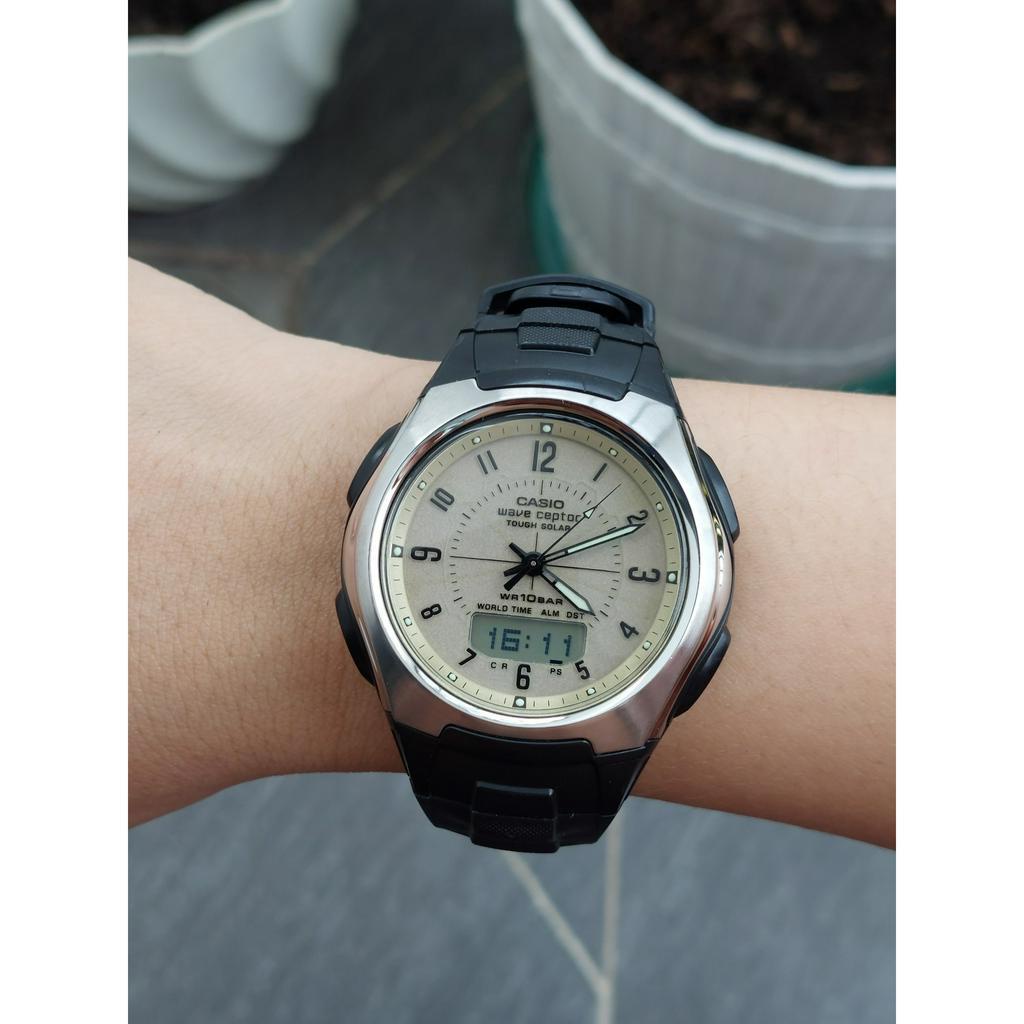 Đồng hồ nam Casio WVA-430J chạy pin hàng Si