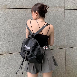 Balo ERRORIST mini nữ màu đen / kem
