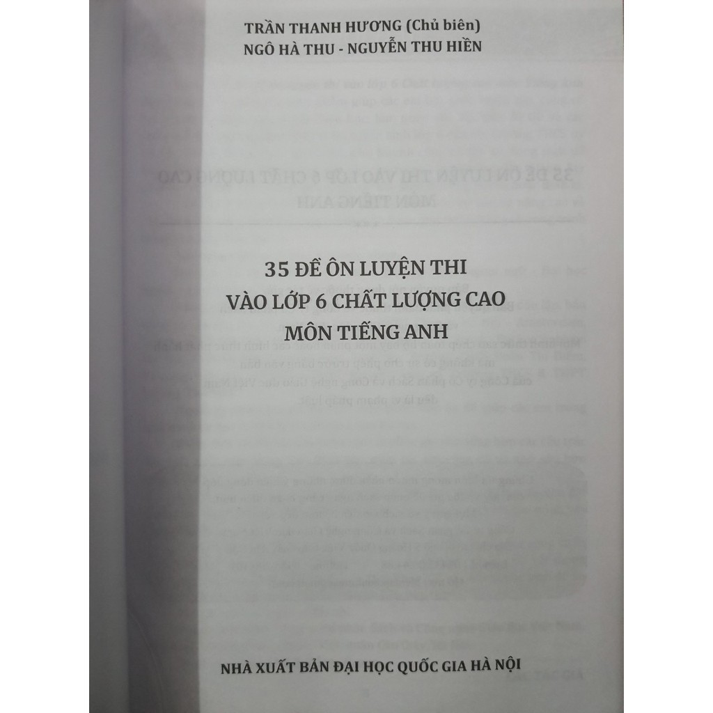 Sách - 35 Đề ôn luyện thi vào lớp 6 chất lượng cao môn Tiếng Anh | BigBuy360 - bigbuy360.vn