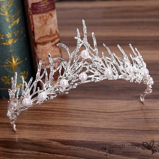 Phụ kiện cài tóc hình vương miện sang trọng cho cô dâu