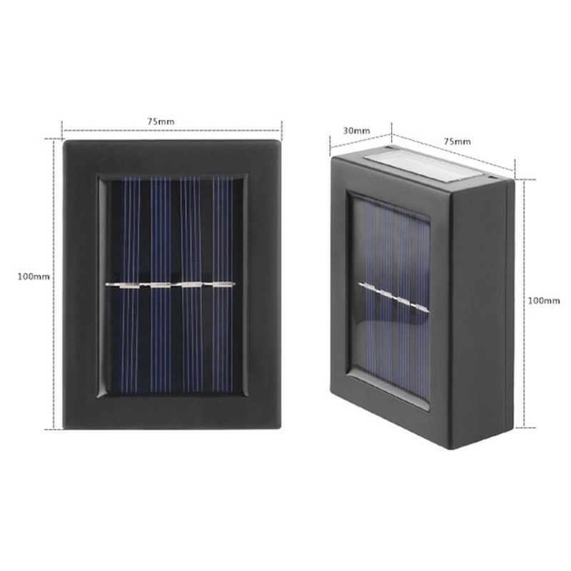 1 Đèn LED Gắn Tường Năng Lượng Mặt Trời Chống Nước Cảm Biến Cho Sân Vườn Ngoài Trời
