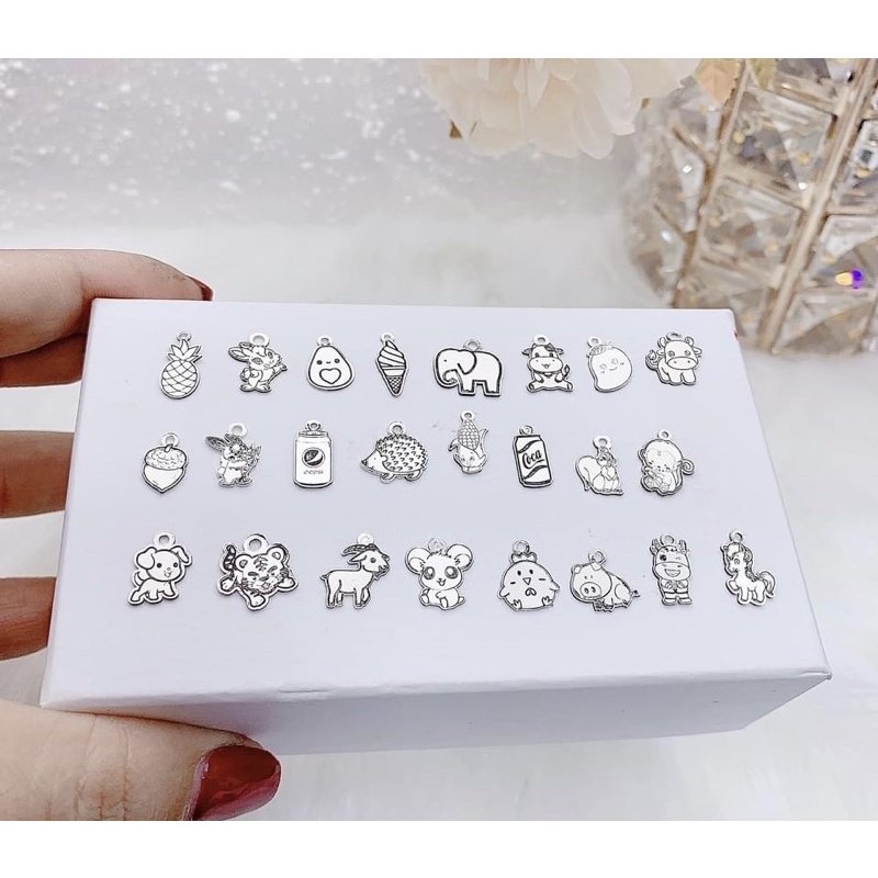 Charm Bạc con Vật {Làm MIỄN PHÍ theo YÊU CẦU} Treo lắc tay, Mặt dây chuyền, Mặt lắc tay đều đẹp - Nomi Shop Bạc Xinh