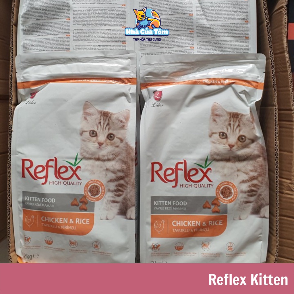 [Bao 2kg] Thức Ăn Hạt Reflex Cho Mèo Nhiều Độ Tuổi
