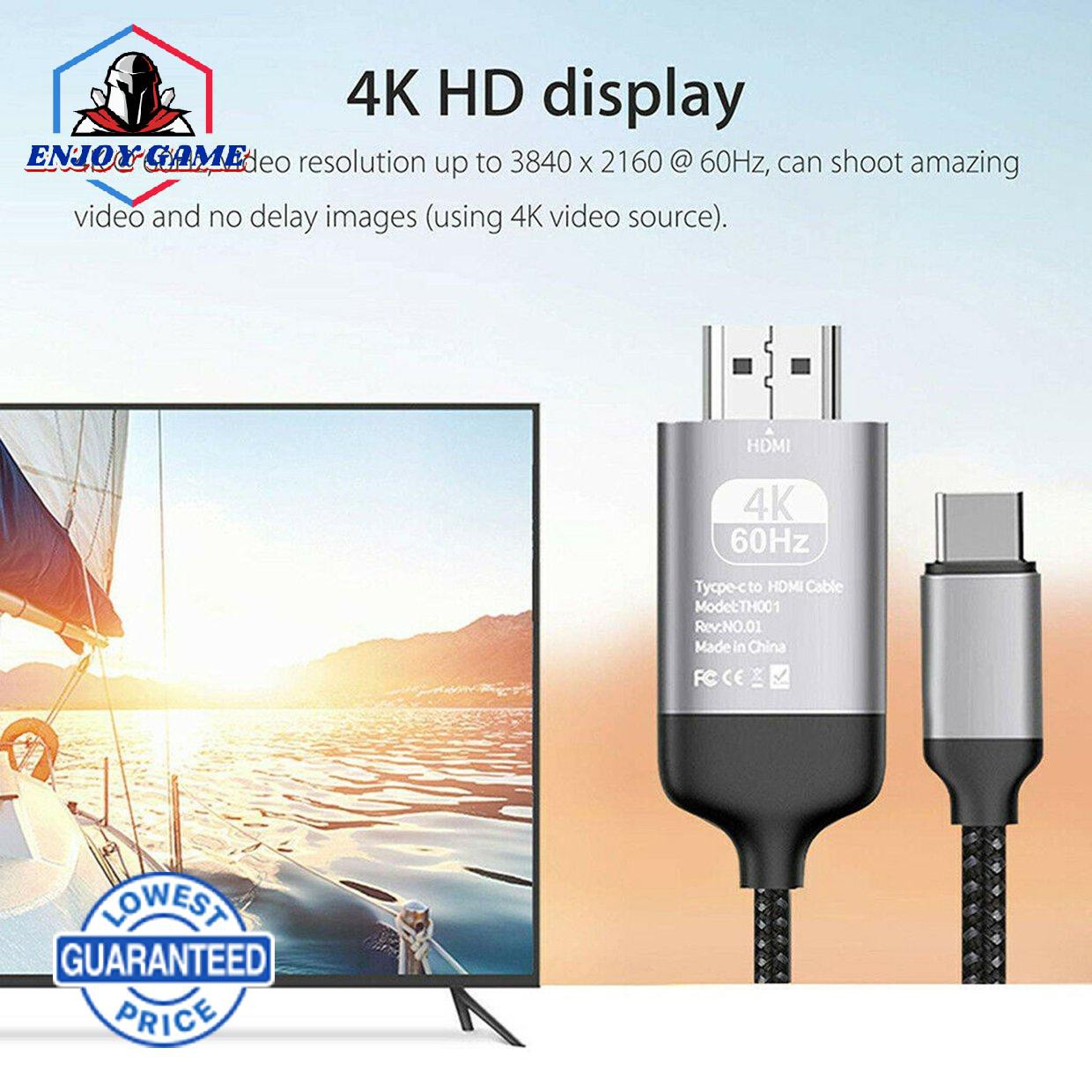 Cáp Chuyển Đổi Usb-c Sang Hdmi 4k 60hz Cho Surface Book 2 / Go / Studio 6.6ft