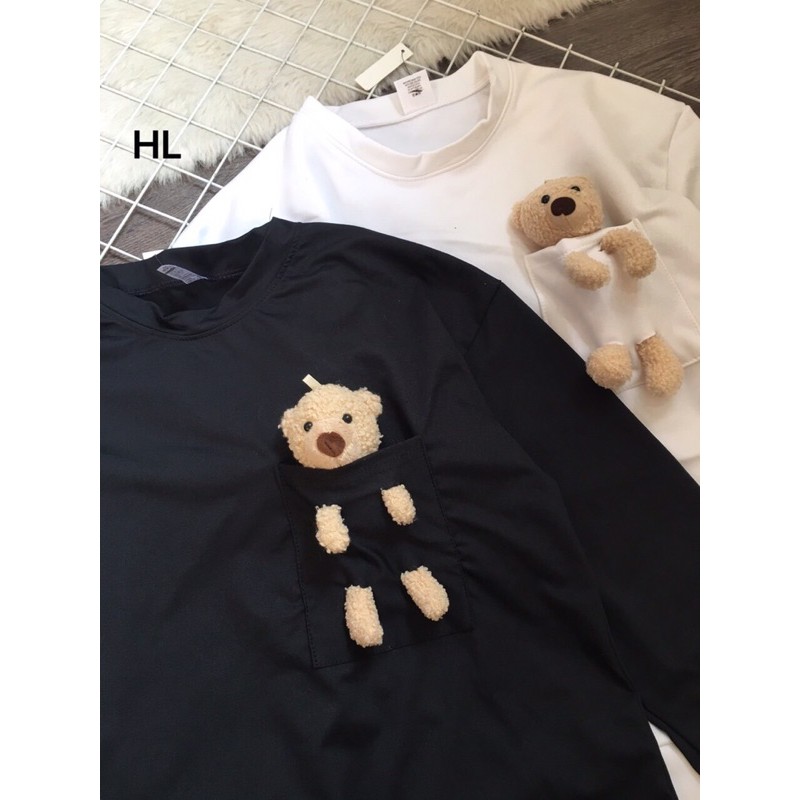 áo nỉ dài tay túi gấu bông | BigBuy360 - bigbuy360.vn