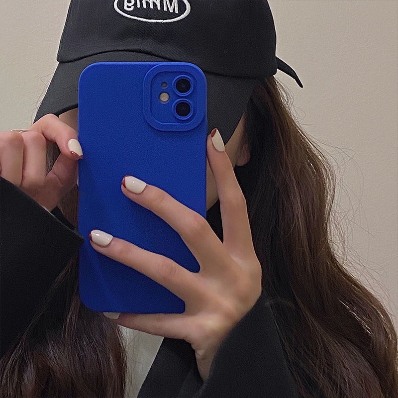 2021 New Klein Blue Phone Case Apple 11/12/13/13pro Protective Case iPhone7/8/x/xr