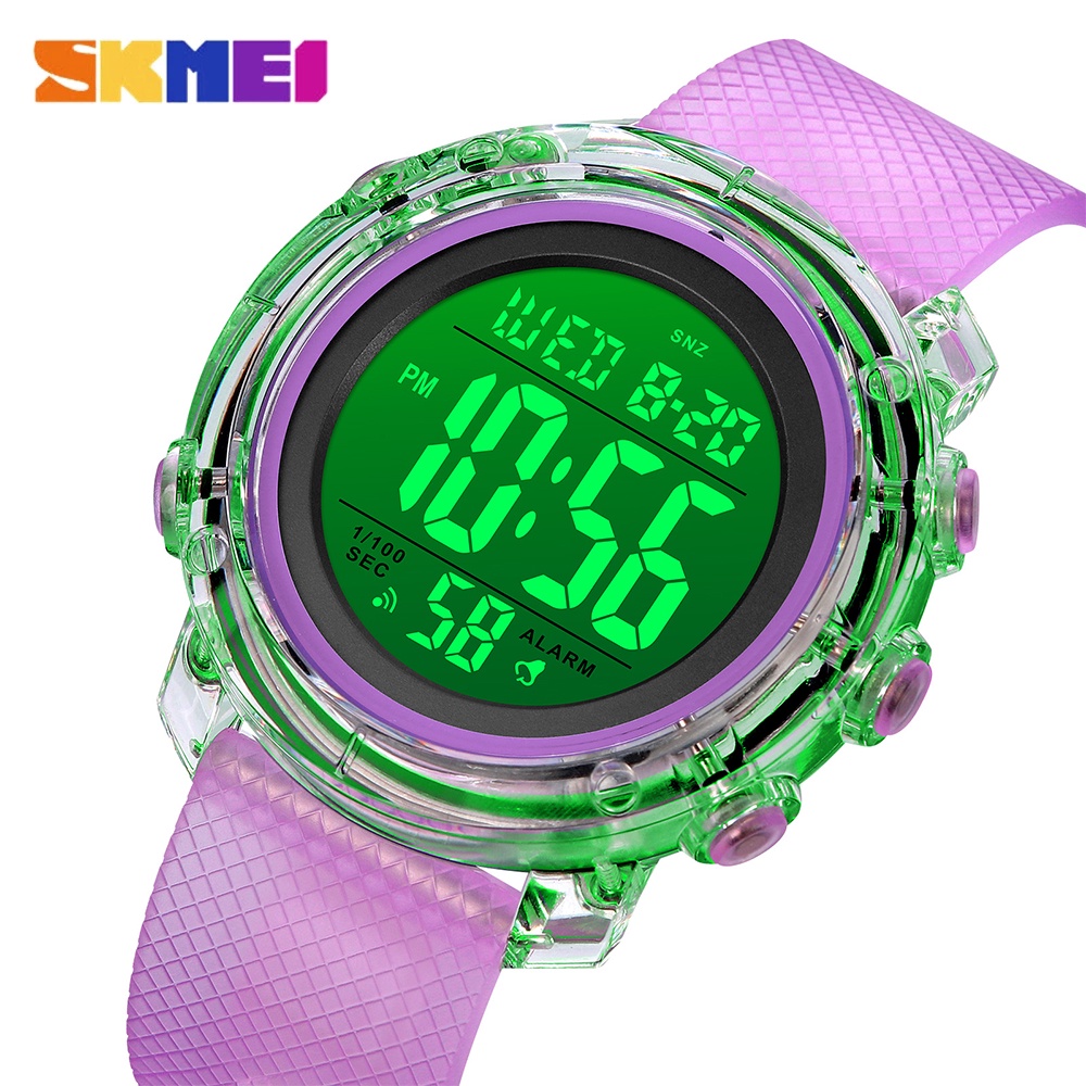 Đồng Hồ Điện Tử 5 Thanh Đèn LED Đa Năng SKMEI 1996