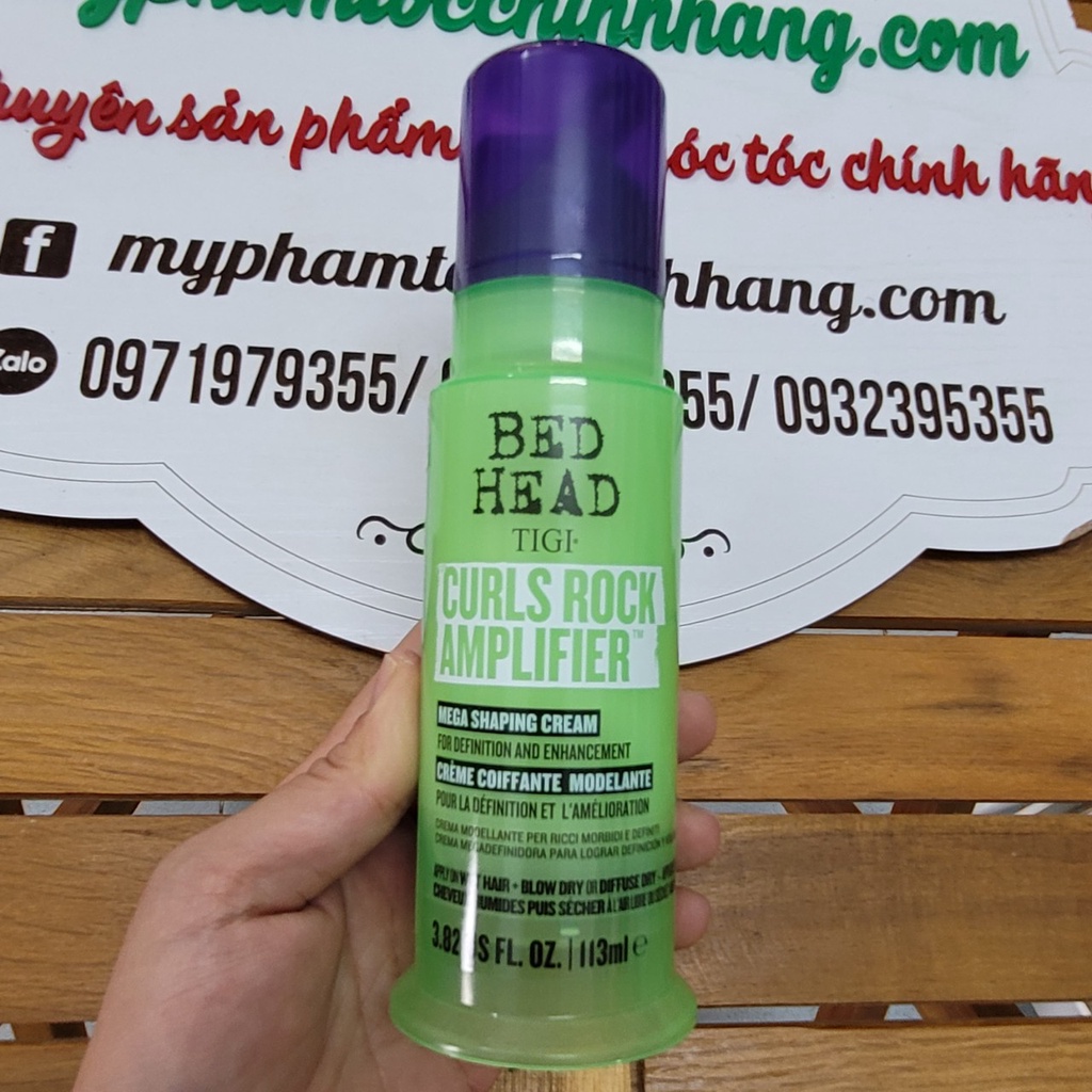 Kem tạo, tách và tăng sóng Tigi BeadHead Curls Rock Amplifier 150ml