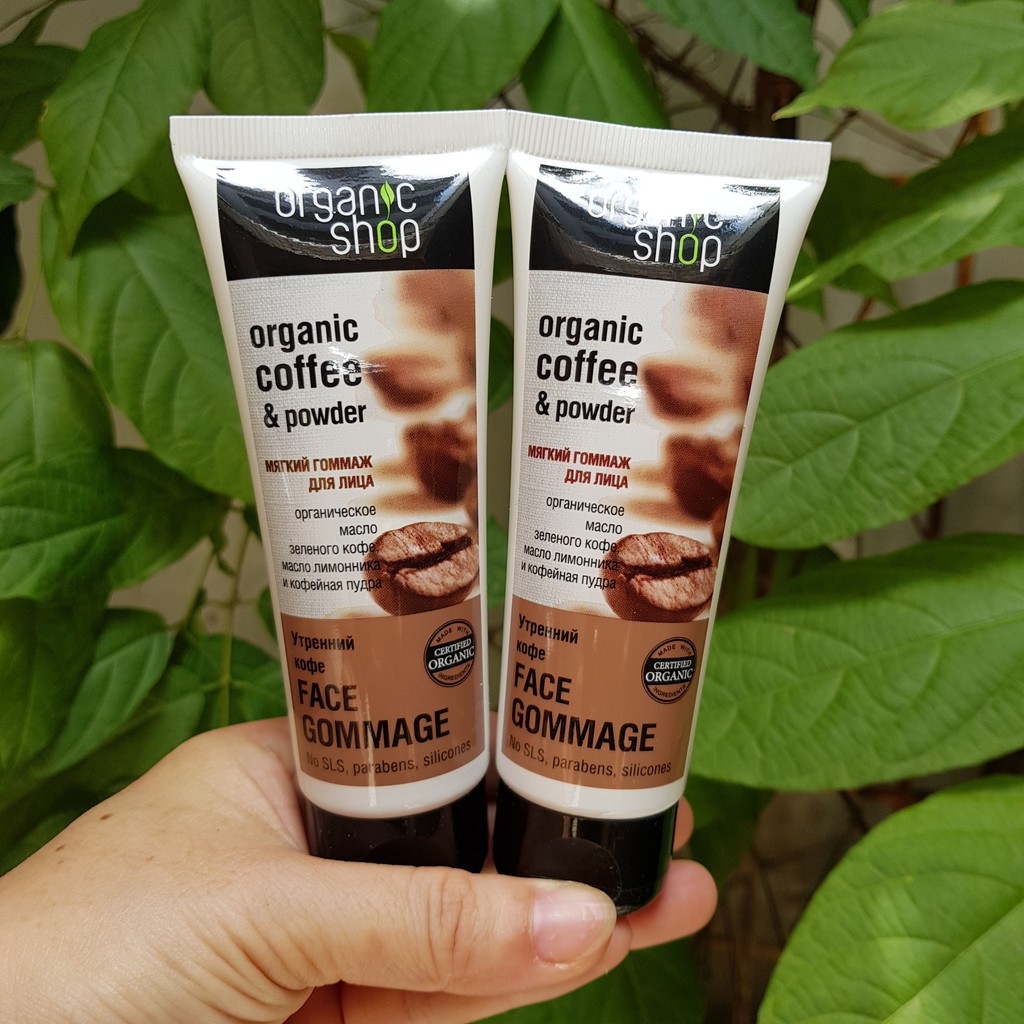 TẨY TẾ BÀO CHẾT MẶT ORGANIC SHOP OGANIC COFFE POWDER