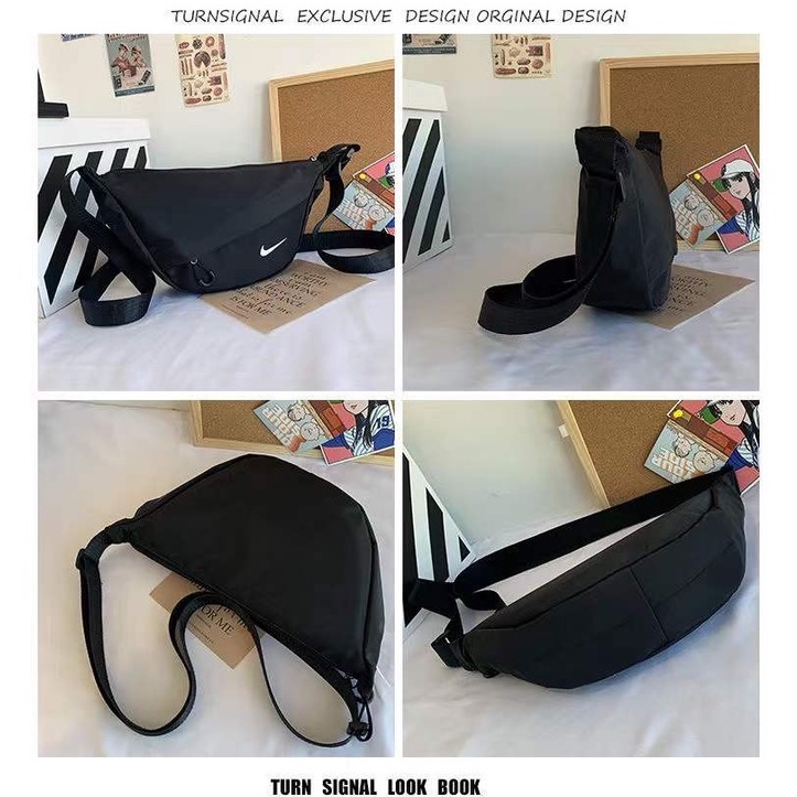 Túi Đeo Chéo Vai Bằng Vải Canvas Thời Trang Cá Tính Cho Nam Và Nữ