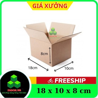 Combo 10 hộp carton Size 18x10x8 Thùng Carton,hộp carton Đóng Hàng Zador