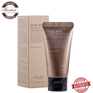 Kem Dưỡng Ẩm Và Phục Hồi Da Chiết Xuất Chất Nhầy Ốc Sên Benton Snail Bee High Content Steam Cream
