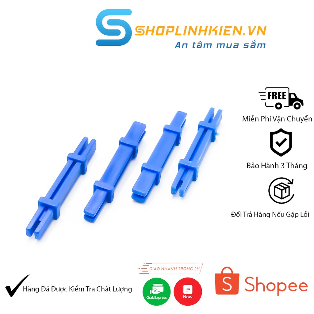 Bộ 4 Cọc Nhựa Chân Kệ Hộp Linh Kiện A5 A6 A8Chân Cọc