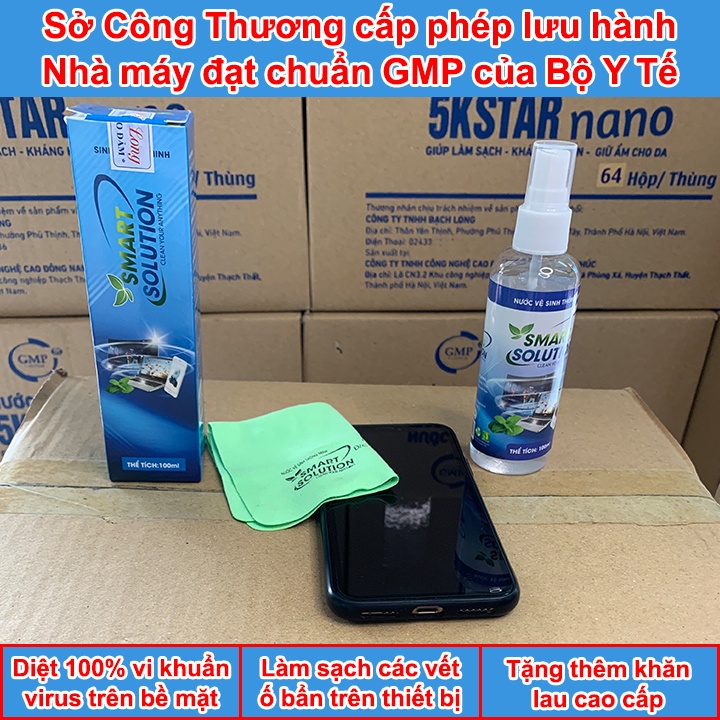 Bình xịt vệ sinh điện thoại, laptop, máy tính TẶNG KHĂN LAU MÀN HÌNH vệ sinh Laptop, khử khuẩn, làm sạch các vết ố bẩn