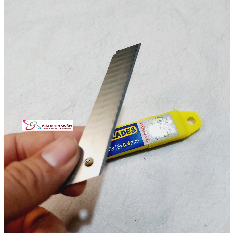 Lưỡi dao rọc giấy , lưỡi dao đa năng 7 rãnh và 14 rãnh 100x18x0.6mm A0041C CMart