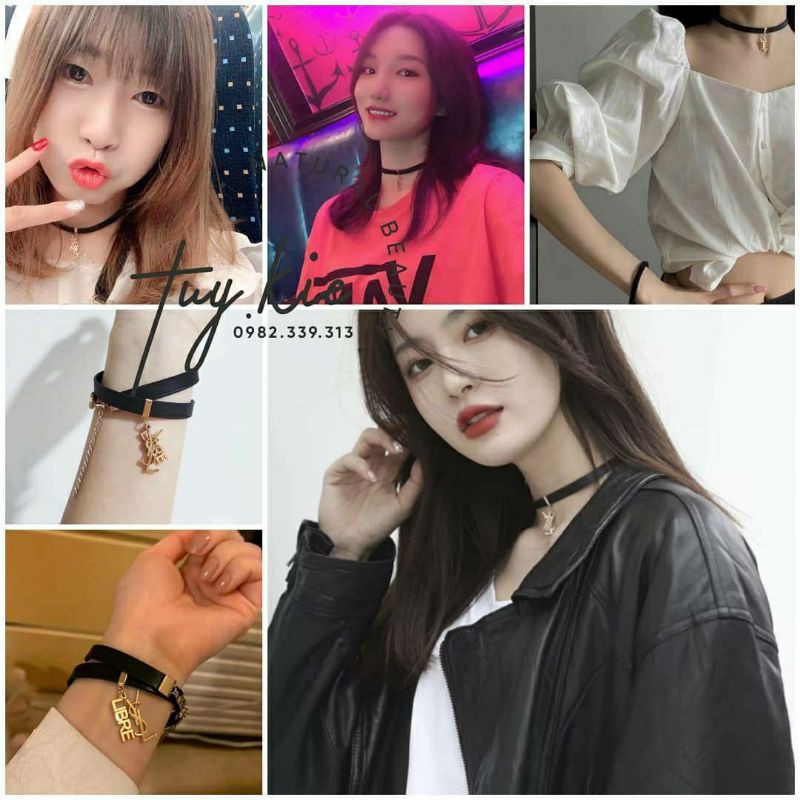 [ Gift hãng 100% ] Vòng tay_Choker Y.S...L Fullbox Hãng