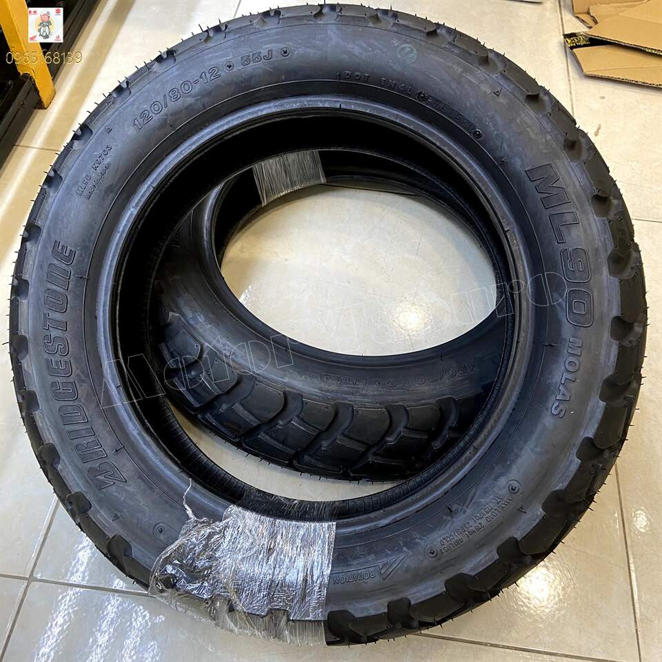 Vỏ Bridgestone MOLAS ML90 size [120/80-12 55J TL]