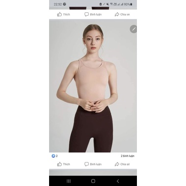 Áo Tập Croptop Kèm Bra Xuất Hàn Xịn