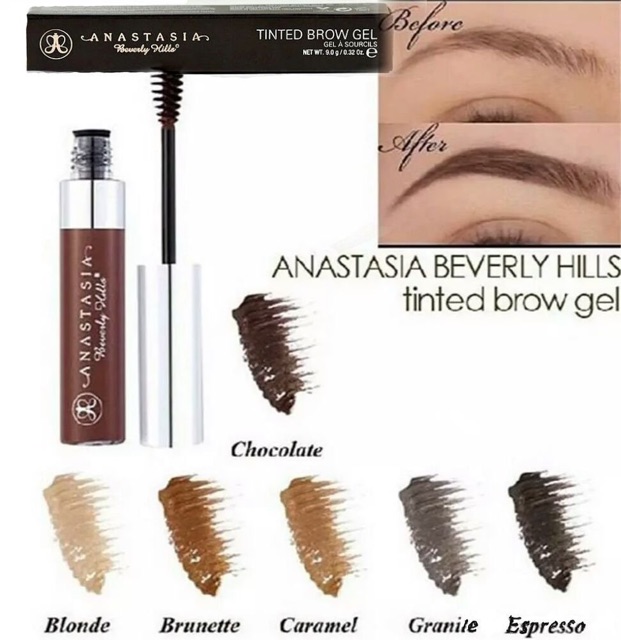 Gel chải định hình lông mày - Anastasia Beverly Hills Tinted Brow Gel