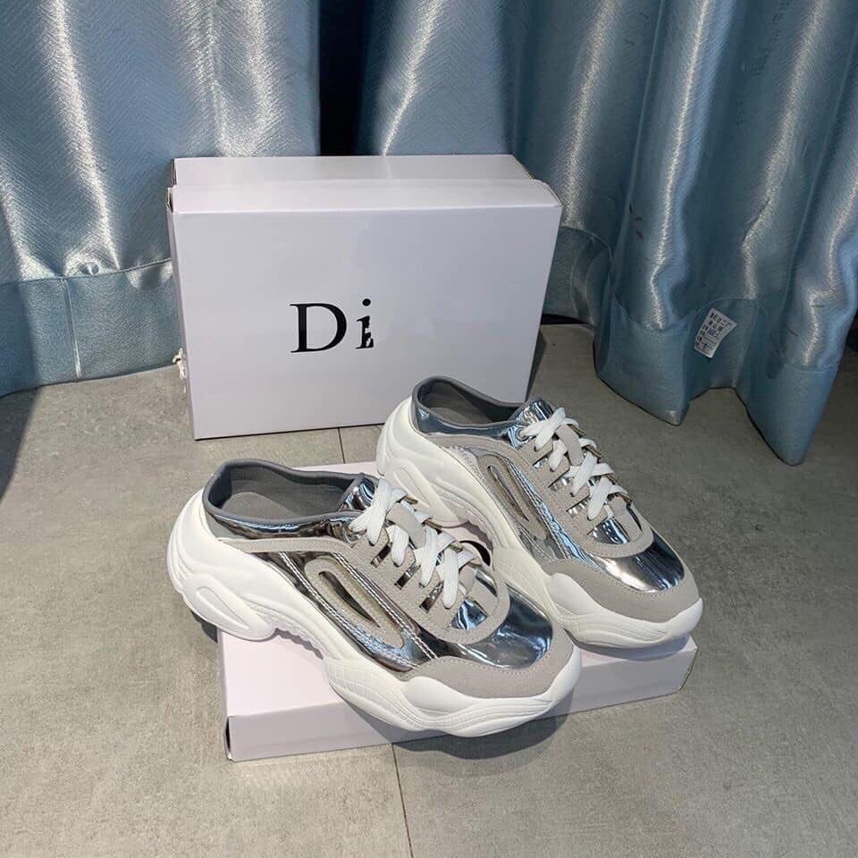 [LOẠI 1-LÓT MASSAGE] Giày sục thể thao nữ năng động độn đế cao 5cm màu bạc ánh da mềm bóng kiểu mới hot 2020 bán chạy | BigBuy360 - bigbuy360.vn