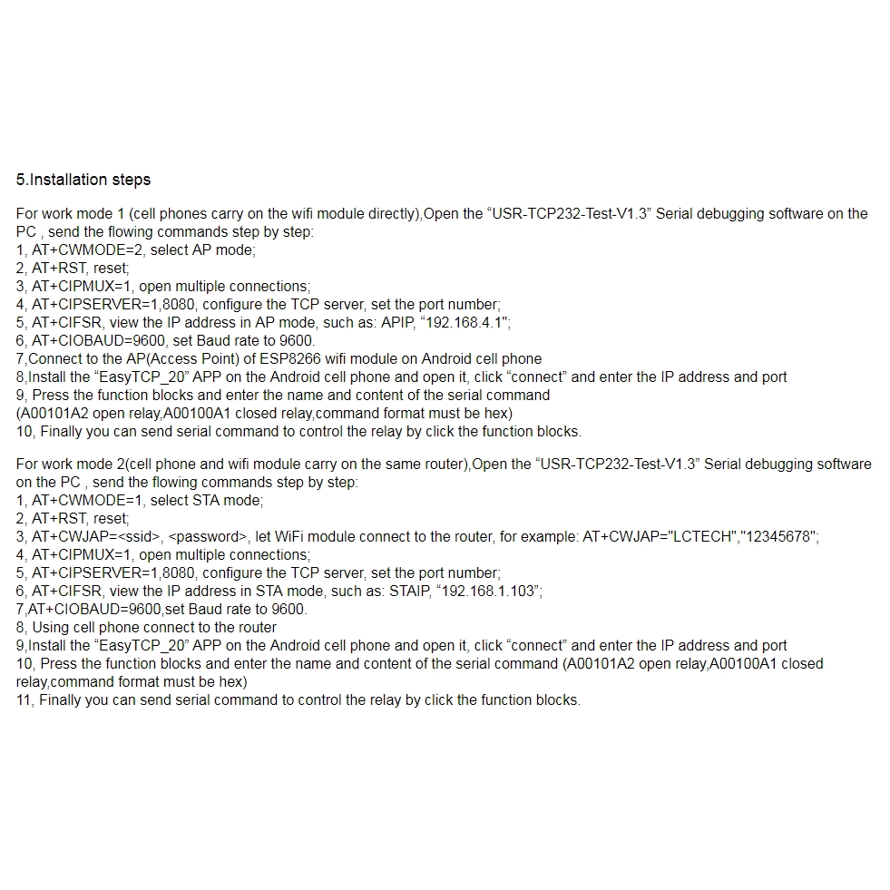 Module điều khiển wifi/ứng dụng điện thoại ESP8266 ESP-01S ESP8266 ESP-01 5V phạm vi 400m cho nhà thông minh IOT