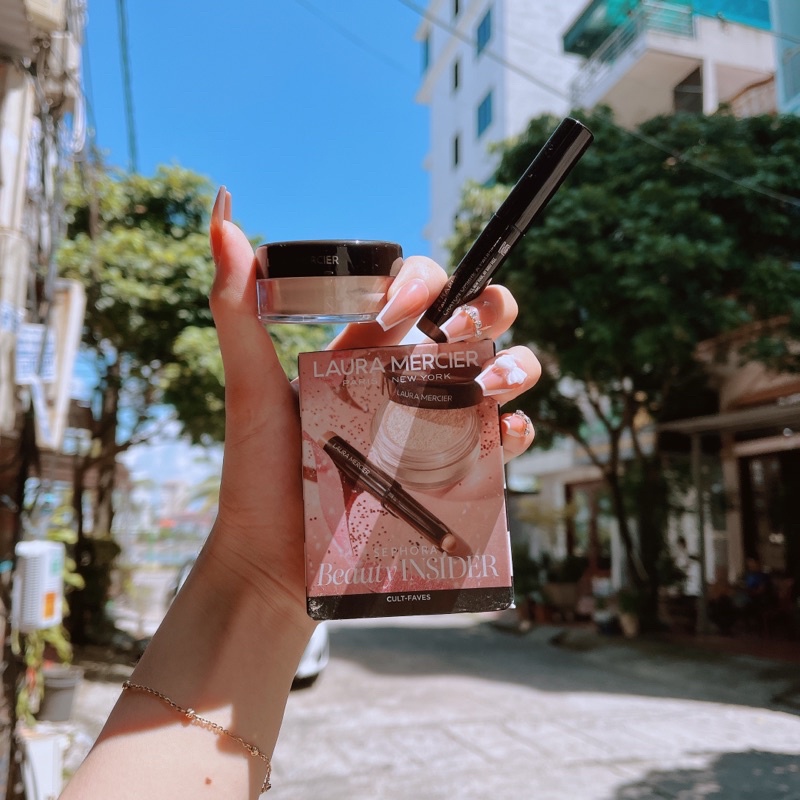 PHẤN PHỦ LAURA MERCIER MINISIZE 5G + NHŨ MẮT