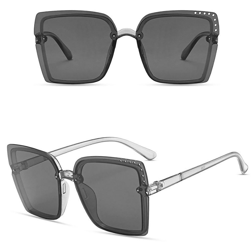 Kính Mát Vuông WMES15H Không Gọng Chống Bức Xạ Phong Cách Hàn Quốc Cổ Điển Thời Trang Cho Nam Và Nữ