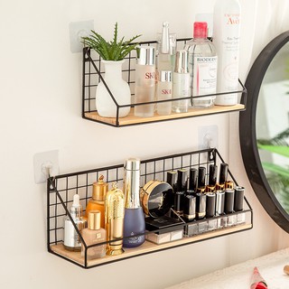 Kệ sắt đáy gỗ treo tường để đồ đa năng, trang trí nhà cửa ,decor quán, trang trí phòng ngủ - tặng kèm đinh 4 chân