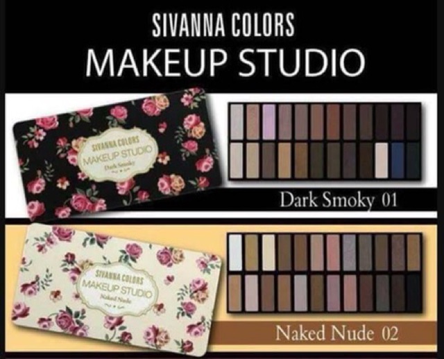 PHẤN MẮT SIVANA COLORS MAKEUP STUDIO DARK SMOKY