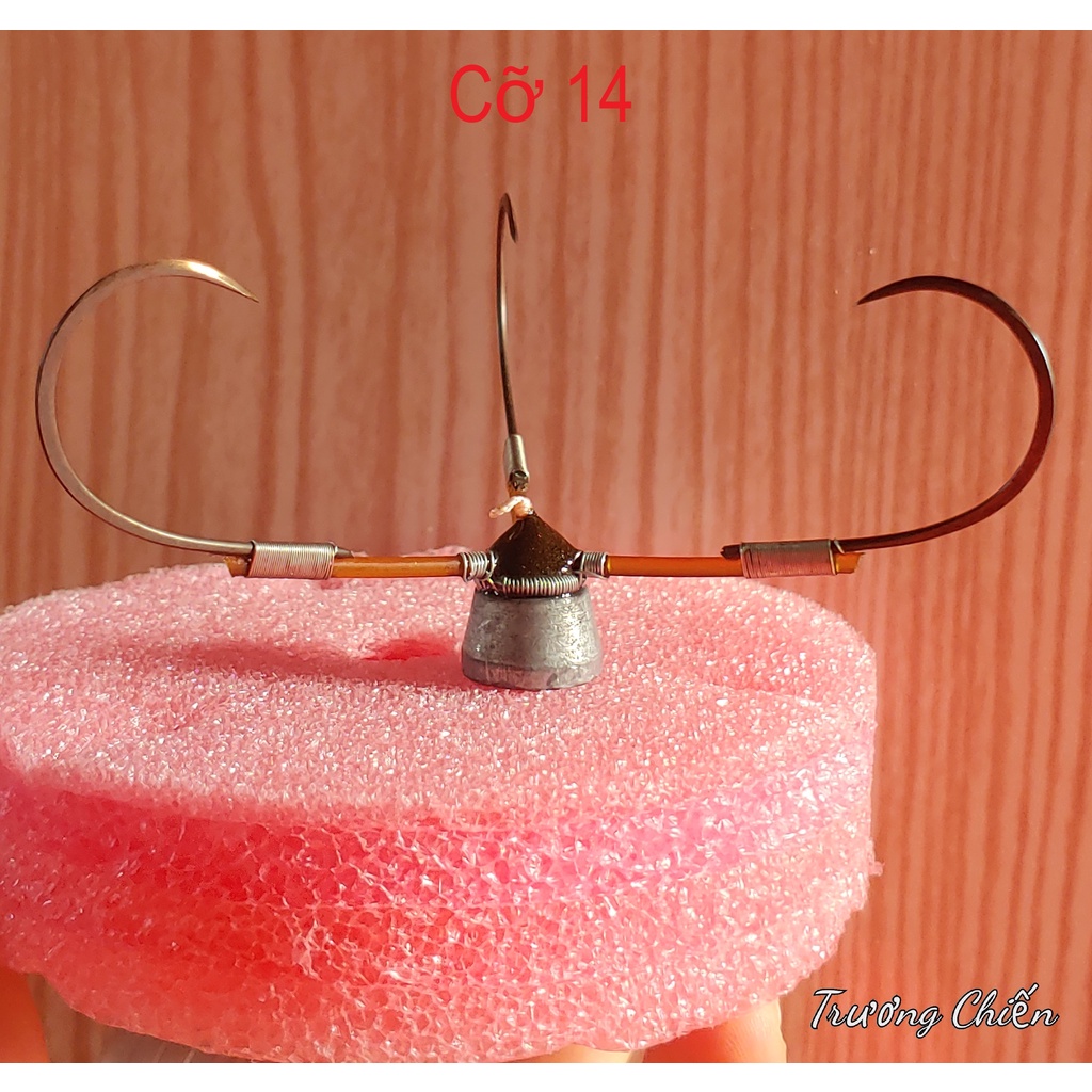 Bộ lưỡi câu Tròn - Tam, chì Đáy, cỡ lưỡi 12 - 14