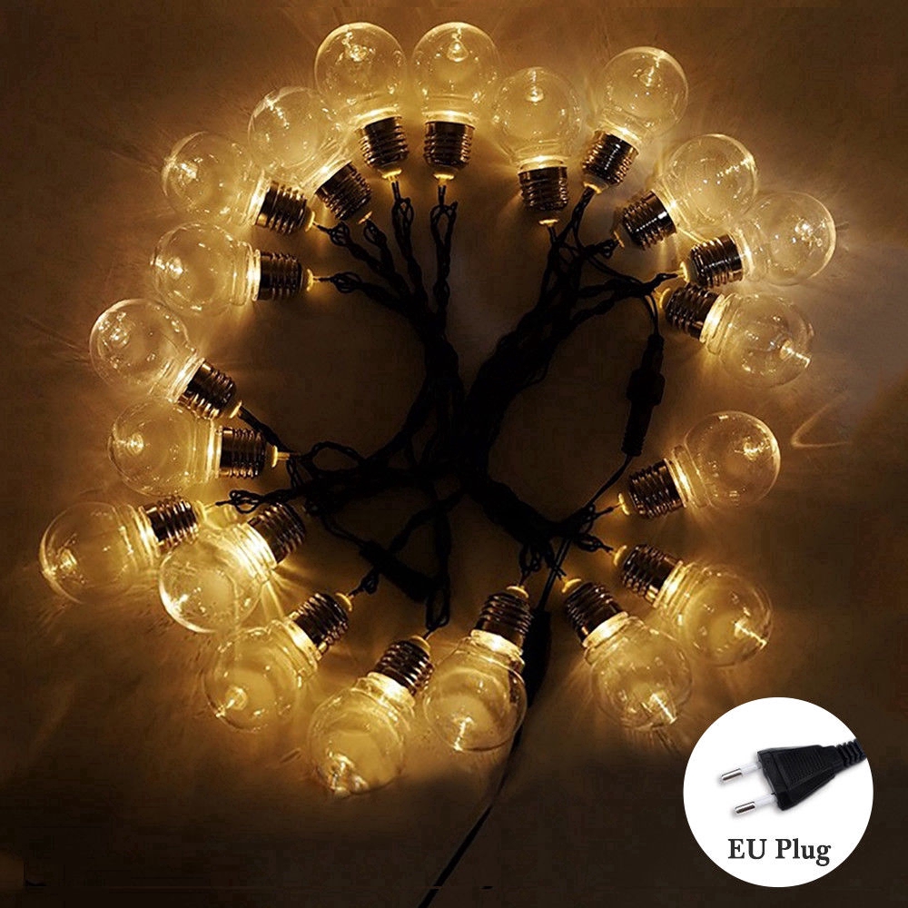 Dây đèn led 20 bóng trang trí nhà cửa dài 6m