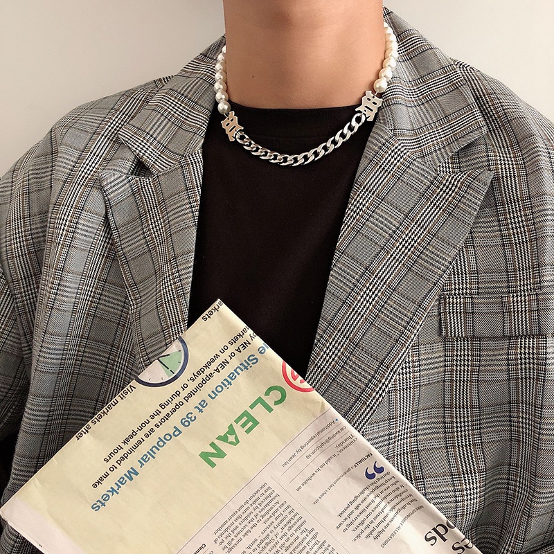 Vòng cổ Đính Ngọc Trai Phong Cách Âu Mỹ Thời Trang Cao Cấp