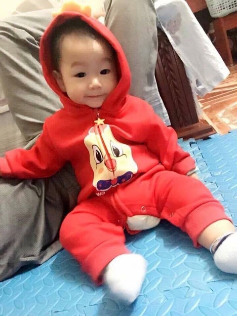 THANH LÝ (KO ĐỔI TRẢ) Áo liền quần gà con cho bé