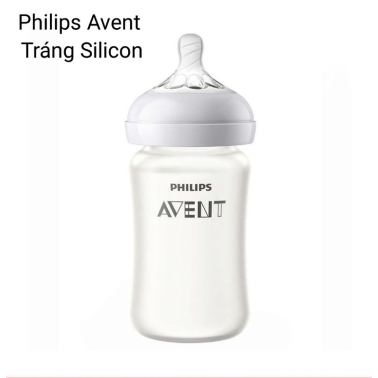  Bình sữa thủy tinh Philips Avent tráng silicon 125ml và 240ml cho bé