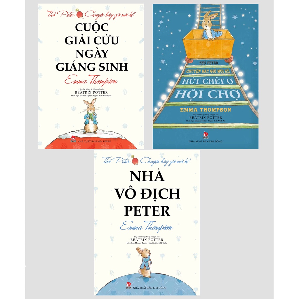 Sách -Thỏ Peter - Chuyện Bây Giờ Mới Kể - Cuộc Giải Cứu Ngày Giáng Sinh - Nhà Vô Địch Peter - Hút Chết Ở Hội Chợ