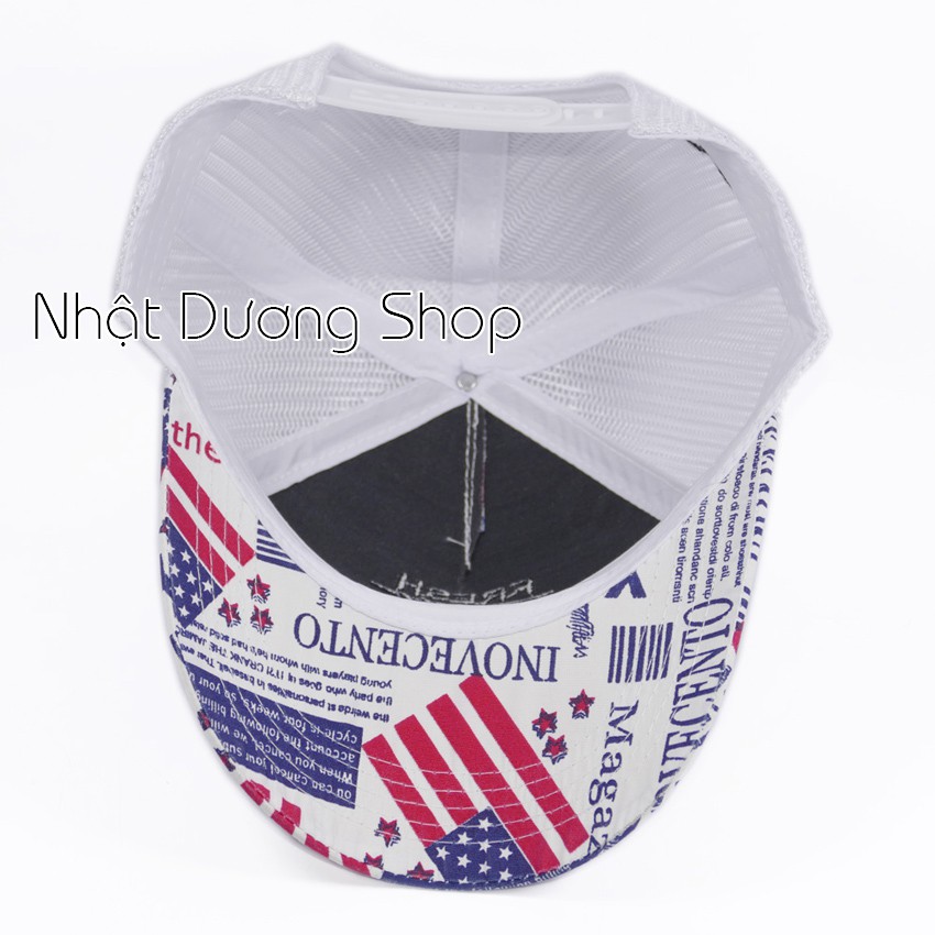 Nón kết lưới Fresh - Lá cờ Chất liệu Cotton kết hợp với vải lưới tạo nên sự độc đáo mới lạ