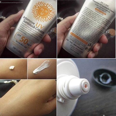 Kem chống nắng 3W Clinic Intensive UV Sunblock Cream SPF 50++ 70ml