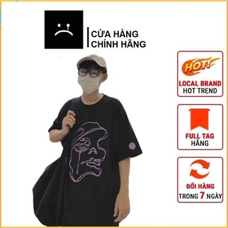 [FULL TAG HÃNG] Áo thun Sadboiz thêu logo tay lỡ form rộng vải Cotton, T-Shirt Sad boiz logo Full tag Unisex