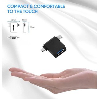 Đầu chuyển Micro USB / USB-C OTG sang USB 3.0 Ugreen 30453