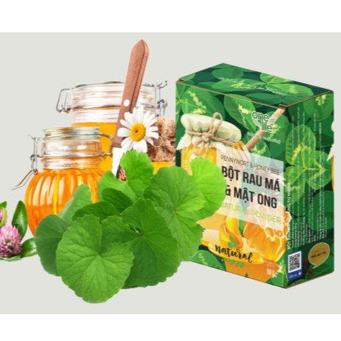 Hộp 50gr Bột Rau má mật ong OneLife hòa tan nguyên chất, giảm cân, không đường