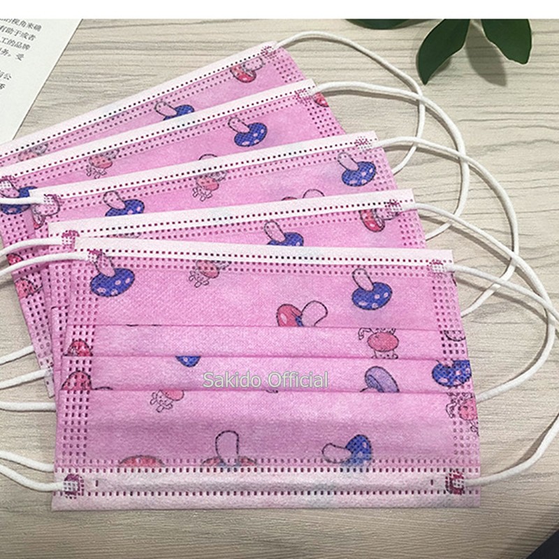 Khẩu trang y tế cho bé kháng khuẩn 3 lớp cho trẻ em sơ sinh đến 12 tuổi (Set 10 chiếc) SAKIDO | BigBuy360 - bigbuy360.vn