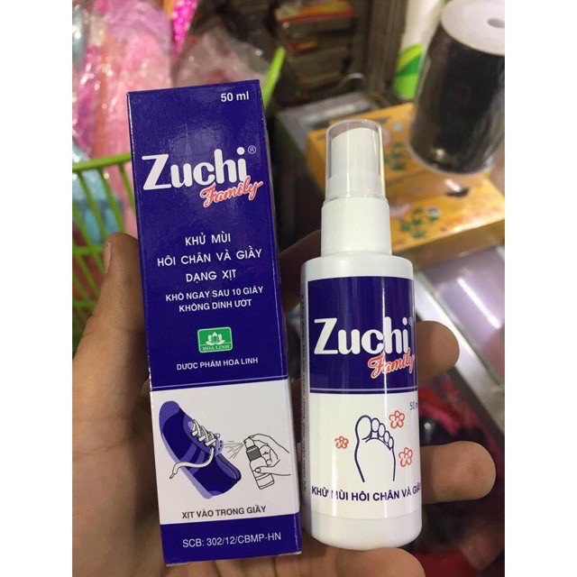 Zuchi Family (Chính hãng)- Xịt khử mùi hôi chân và giày. Lọ 50 ml | BigBuy360 - bigbuy360.vn