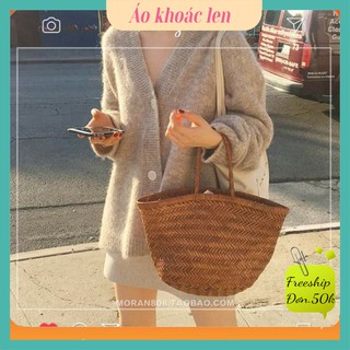(Có sẵn)Áo khoác len nữ dáng rộng ulzzang  - Áo Khoác Len