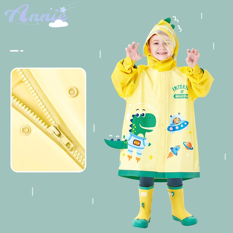 Annie Áo Mưa Toàn Thân Không Thấm Nước Mới Cho Bé Trai Bé Gái Mẫu Giáo Tập Đi Học