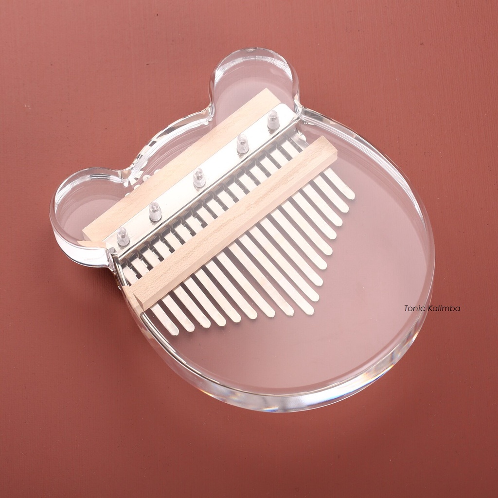 Đàn kalimba trong suốt 17 phím TONIC KALIMBA chính hãng tặng búa chỉnh âm TONIC - M17022