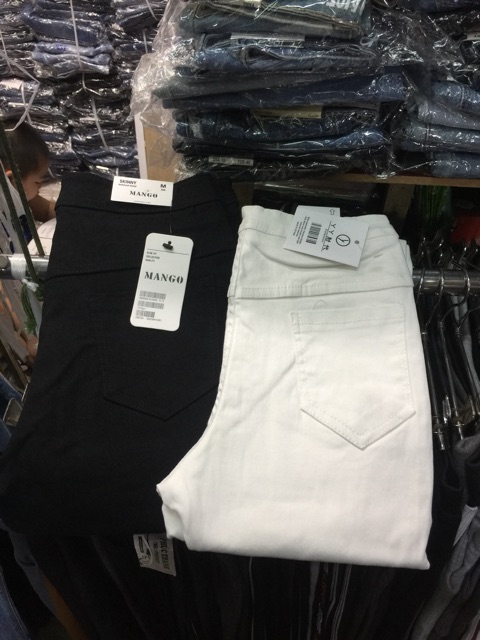 Quần legging kaki lưng cao