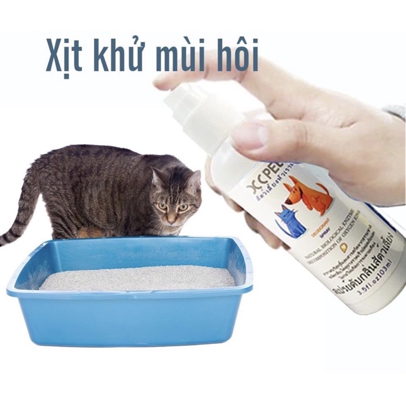 Xịt khử mùi hôi chó mèo ( có thể xịt trực tiếp vào bé hoặc quần áo của mình)